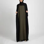 Muslim Women Factory Custom Simple Style Chiffon Abaya Open Muslim Women 2021 With Vest Std1035