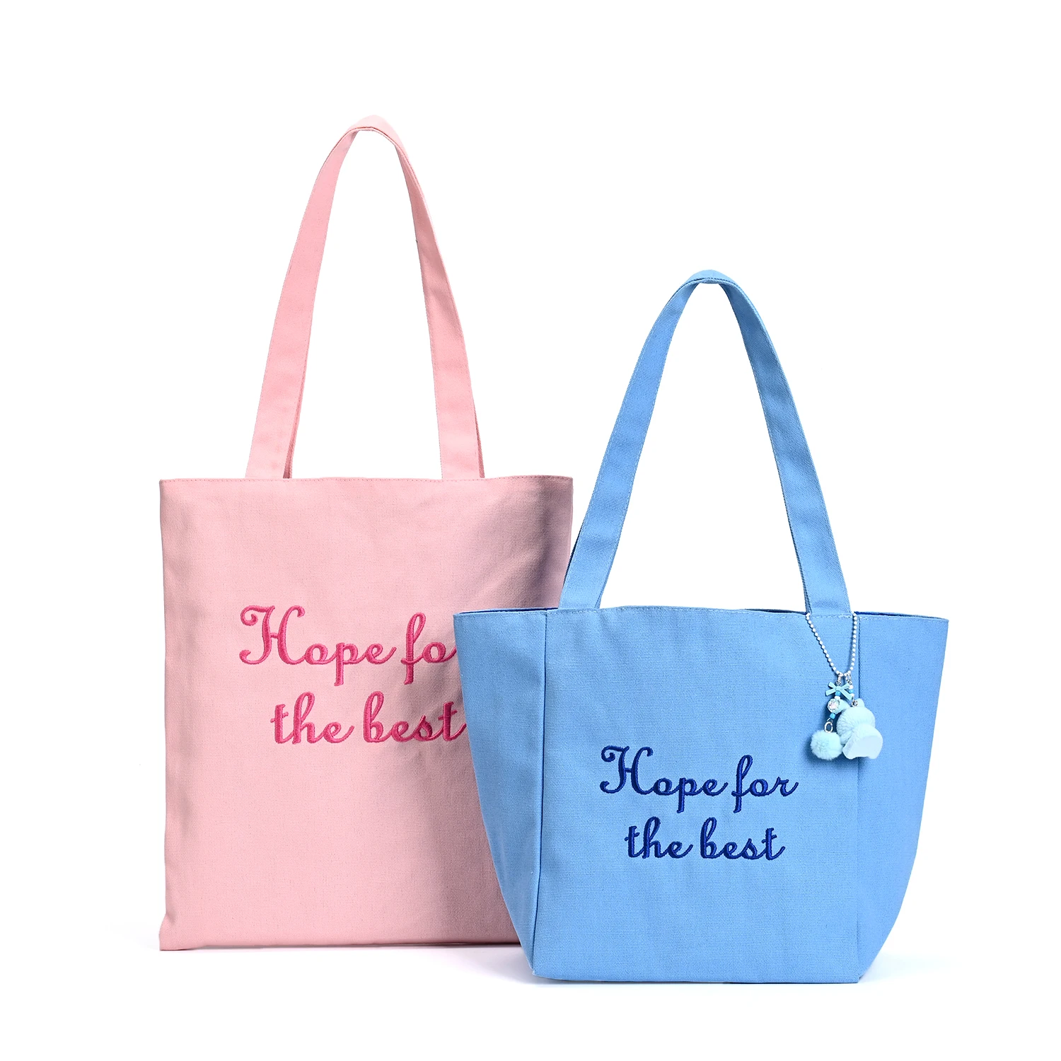 Online Shopping Personalized Print Beige Large Tote Handbags Cotton Canvas Bag Customization factory