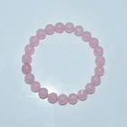 Natural Beads Trade Insurance Natural Stone Beads High Grade 4/6/8/10/12MM Rose Quartz Bracelet