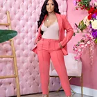 Jackets High Quality Suit Collar Jackets Plain Pencil Pants Sets Office Business Attire Clothes For Women