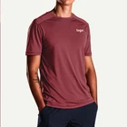 Shirts China Factory Custom Logo Polyester Stretchable Breathable Gym Tops Men's T Shirts