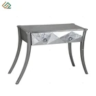 Table Leaf Luxurious Antique Wood 4 Drawer Coffee Table With Silver Leaf