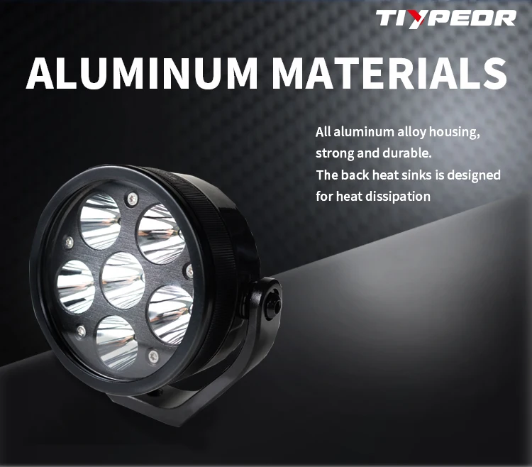 product tiypeor motorcycle white yellow spotlight led work driving head fog light auxiliary headlight for off road atv utv motorcycle-5