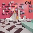 O M Display Design Paper Snowflakes Christmas Window Decorations Winter Window Display