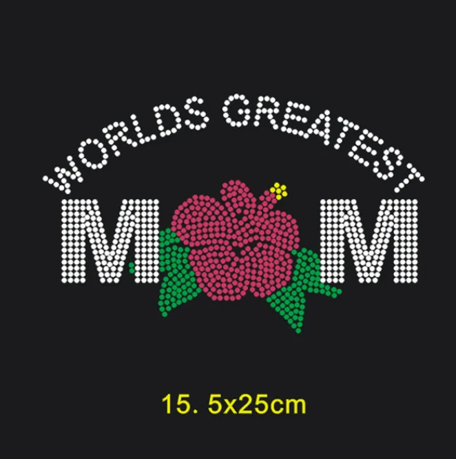 Free sample Fashion trendy custom bling crystal heat transfer bling rhinestone letter transfer