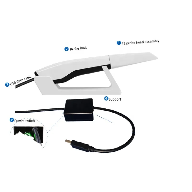 Yucera CAD CAM Dental Equipment Intraoral Scanner Portable and Lightweight Dental 3D Intraoral Camera Scanner for Dental Lab