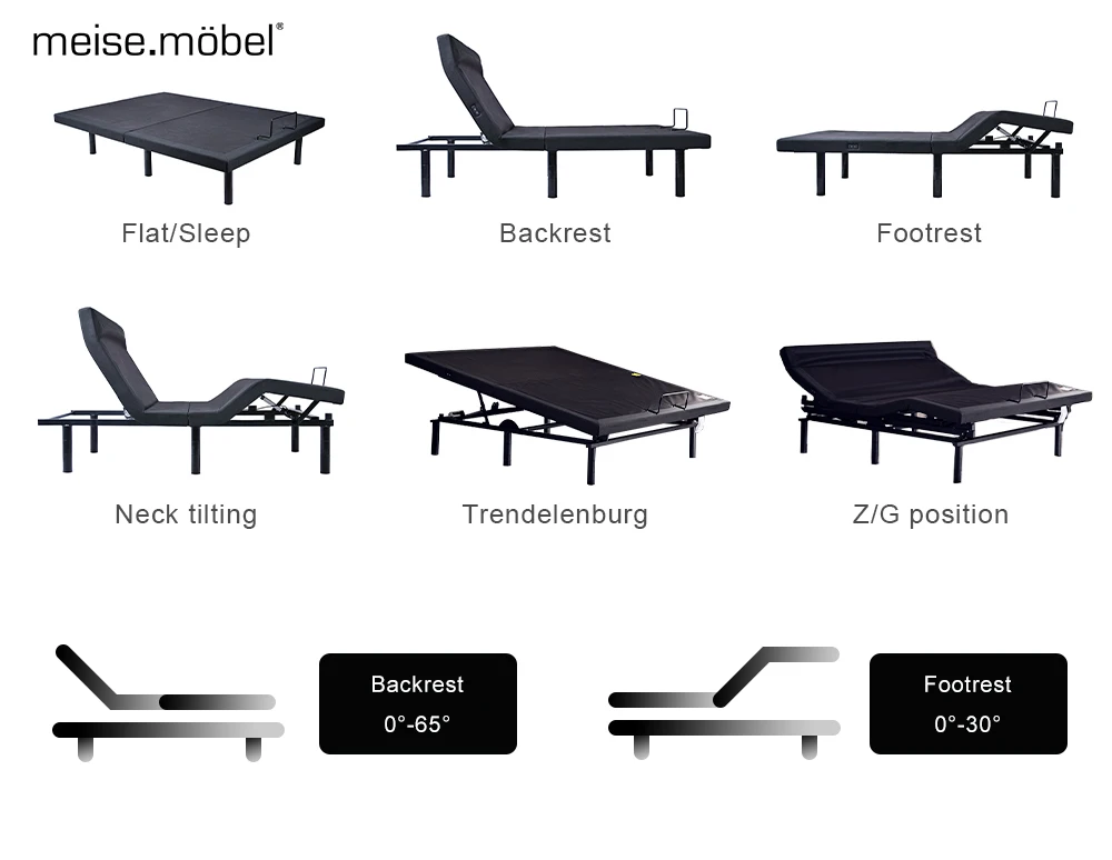 Foshan Factory Customize Smart Bed With Massage Music Design With