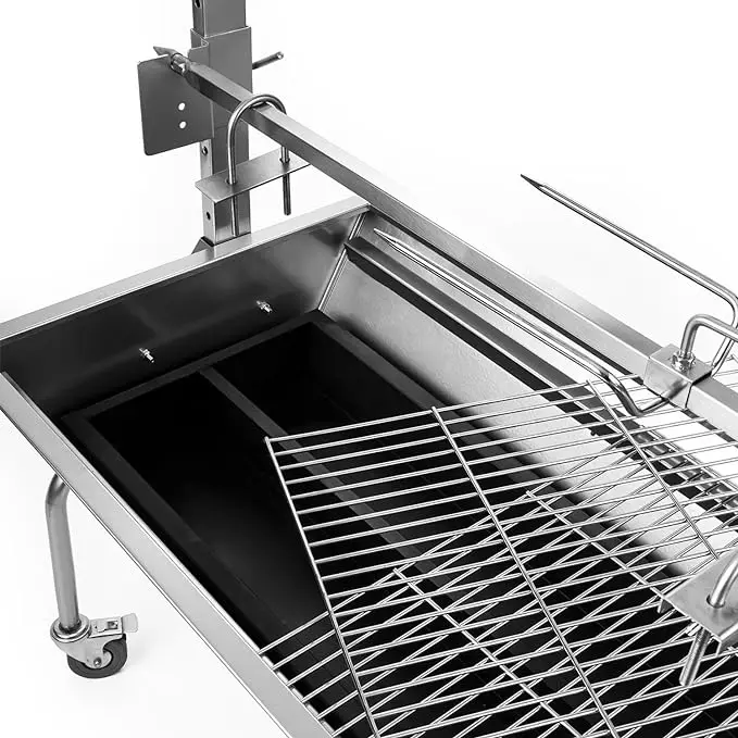Danhui BBQ Grill Charcoal Stainless Steel Pig Lamb Hog Roast Machine Lamb Roasting Oven Rotary Grill
