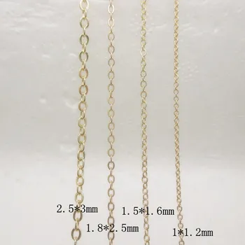 Wholesale 24k Gold Filled Chain Unfinished Chain for Jewelry Making