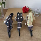 Hooks New Arrival Strong Self-Adhesive Kitchen Wall Guitar Shape Resin Hooks For Hanging