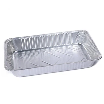 Laixin Disposable Food Packaging Aluminum Foil Plates Large Lasagna Pan Full Size Deep Steam Container