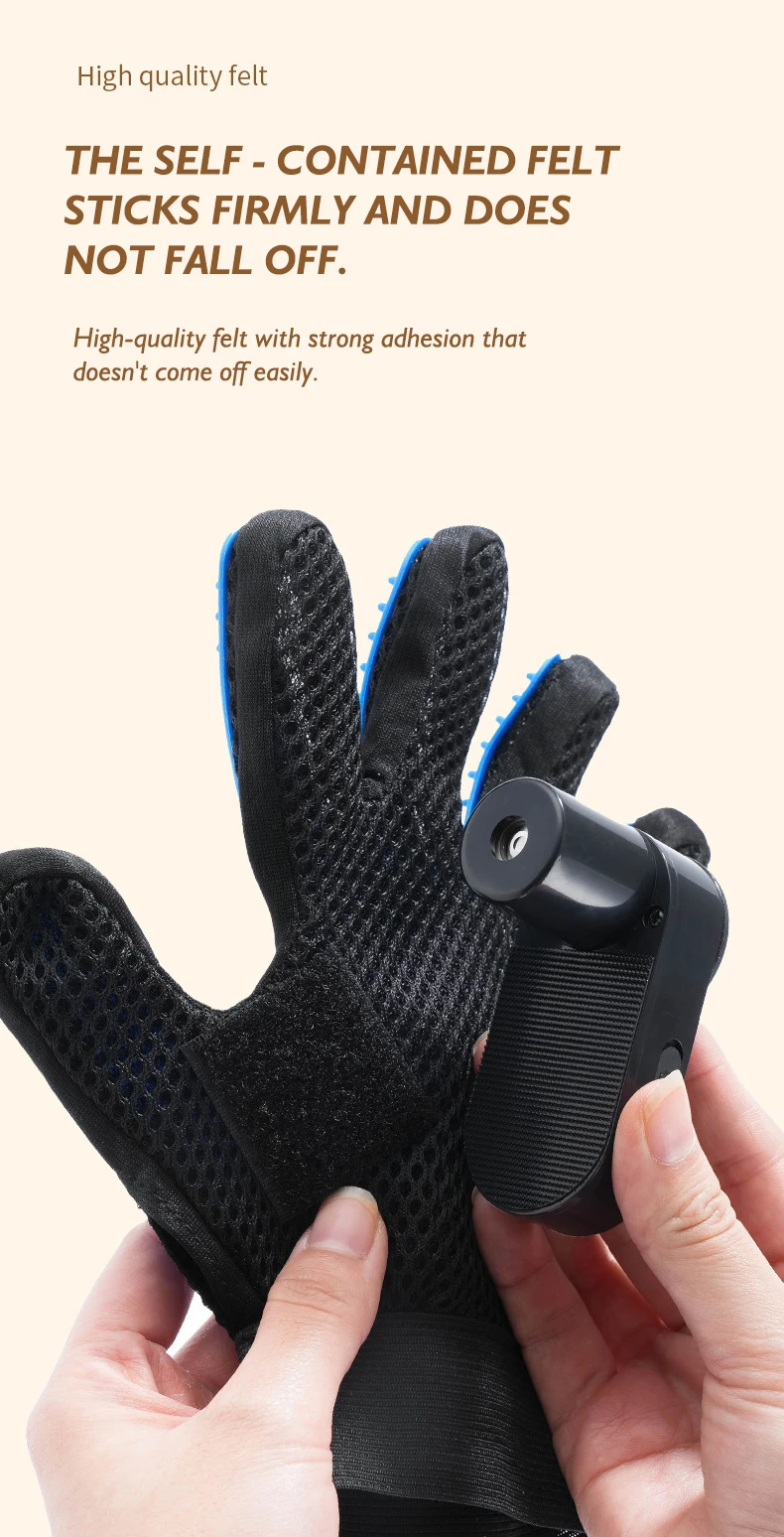 Hot Sale Pet Grooming Gloves for Cats Dogs Hair Removal and Cleaning Reusable Massage Spray Gloves Pet Products supplier
