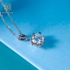 925 Silver Sterling 925 Silver Necklace Factory Wholesale Love Women Sterling Silver Moissanite Diamond Necklace