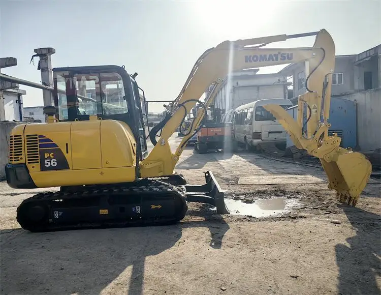 2023 Model Komatsu PC56 Excavator with 5.6 Ton Operating Weight and 0.22m³ Bucket Capacity