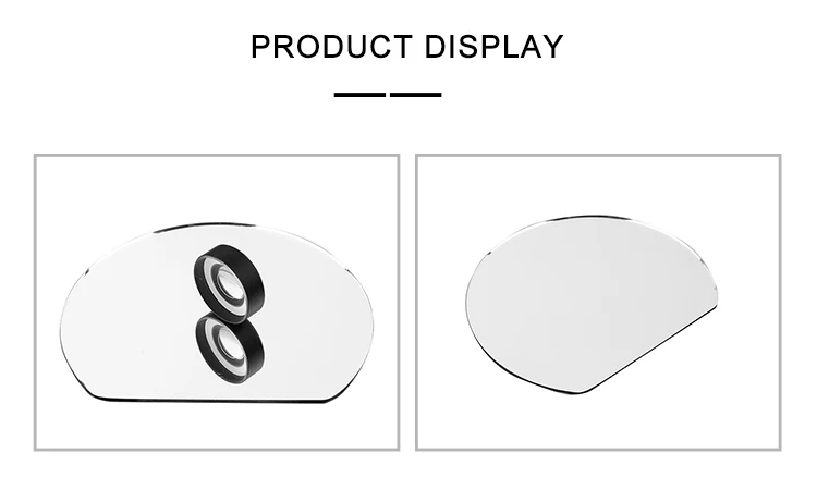 Makeup mirror semi-circular sector mirror glass price discount