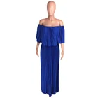 Pleated 2021 Fashion Loose Pleated Breast Wrapped Solid Color Dress Women's Nightclub Dress