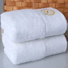 Cotton Towel 100% Cotton Diamond Band Design Embroidered Logo Hotel Hand Towel
