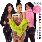 Ladies Jacket 2021 Trendy Winter Clothes Ladies Warm Short Women Faux Fur Jacket Fur Coat