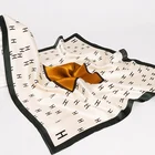 Scarf OEM ODM Custom Digital Printing RPET Silk Designer Scarf Ladies Polyester Silk Satin RPET Scarves For Women