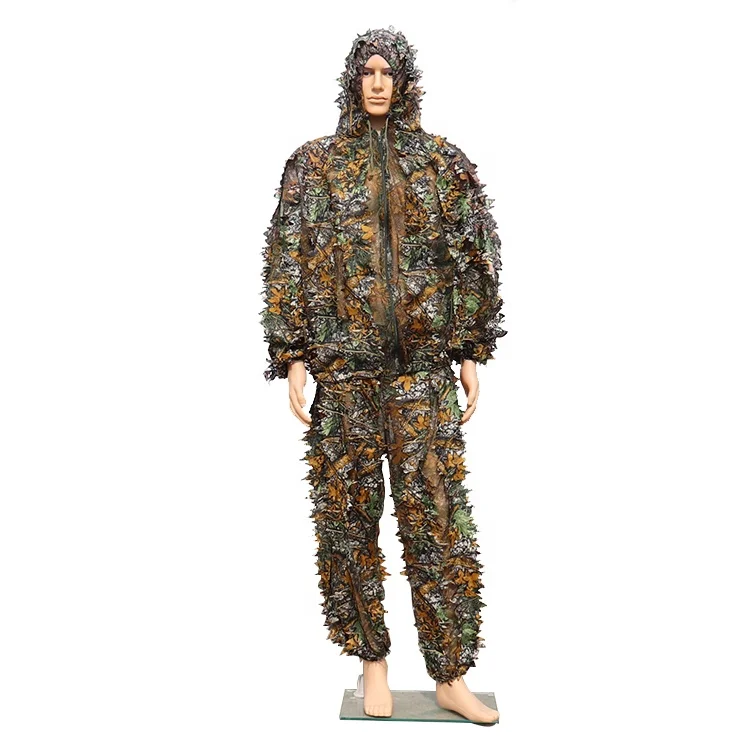 Ropa De Camuflaje Para Caza 3D Completa Camouflage Hunting Clothes Green Suit 