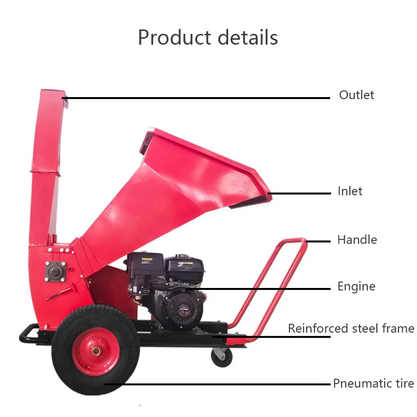 Wood Chipper Shredder Machine Hp Good Performance Wood Chipper Engine