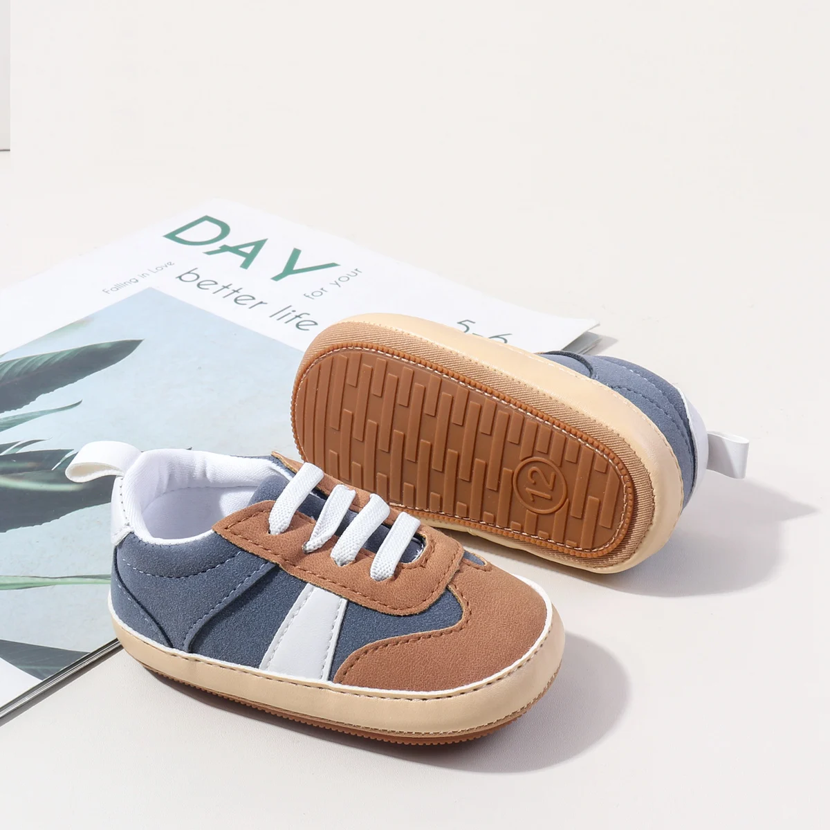 2025 New Designs Lace-up Design Anti-slip Soft Tpr Outsole Baby Boys Shoes Casual Sport Toddler Shoes supplier