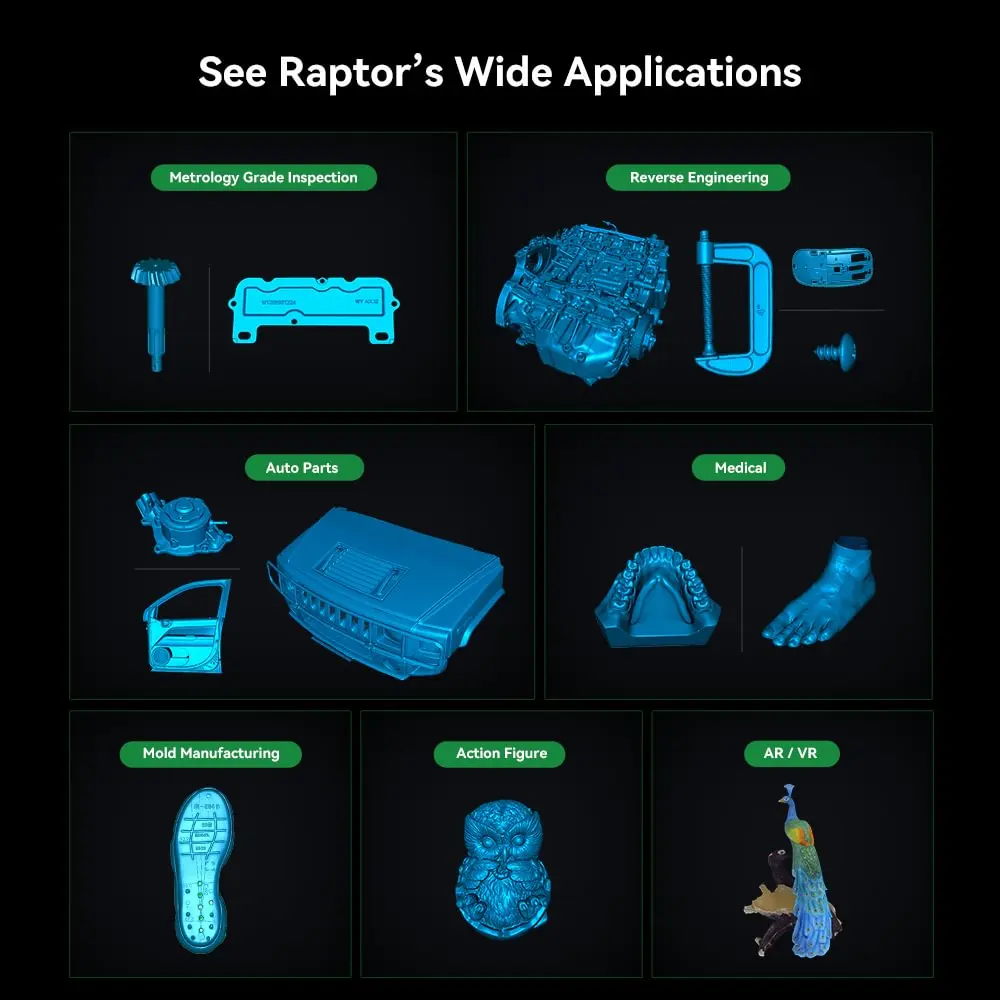 Creality Handheld D Scanner Cr Scan Raptorhybrid Blue Laser Nir