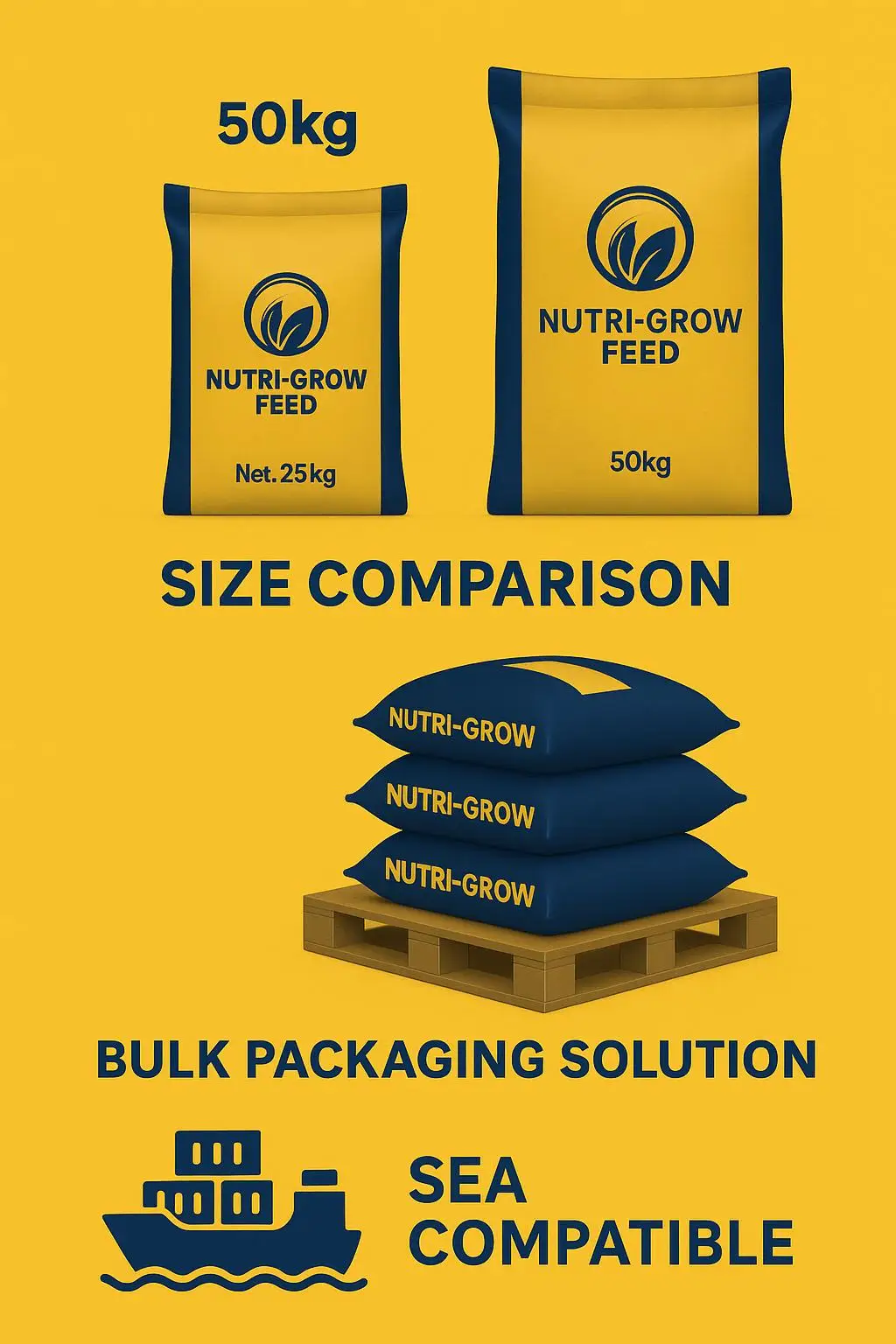 25kg 50kg Heavy-Duty PP Woven Bag for Fertilizer, Animal Feed, and Grain Packaging - detail 5