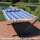 2 Person Portable Hammock With Spreader Bar Quilted Fabric Bed Hammock Bed
