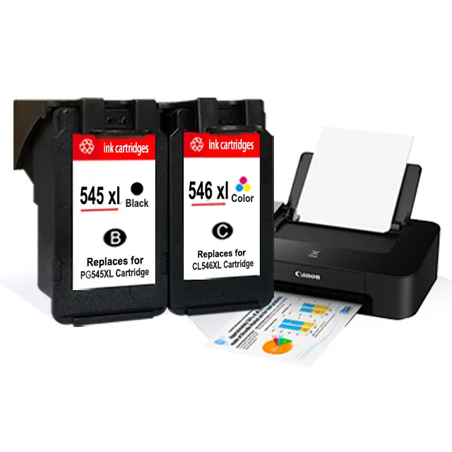 Hicor High Capacity Sponge Remanufactured Ink Cartridge For Pg-545 Cl--546 545 546 Xl With Full Level Ink For Canon Ink Inside - Buy Canon Pg-545 546 545xl 546xl Printer Ink