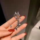 Earrings Fashion Trendy Crystal Half Butterfly Earrings Cuff