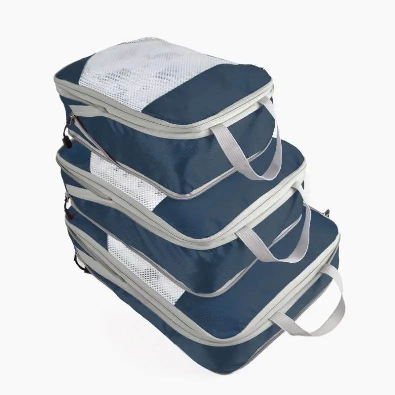 Custom Logo Compression Mesh Clothes Organizer Travel Luggage Organizer Set Packing Cubes,Travel Organizer Cubes Set