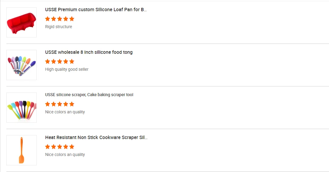 USSE Silicone Cooking Grilling Barbecue Tongs, Stainless Steel Kitchen BBQ Tongs factory