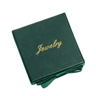 Vintage Jewelry Vintage High Class Green Ring Necklace Jewelry Gift Box Luxury Jewelry Packaging Paper Box
