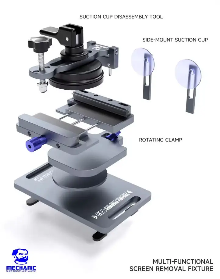 MECHANIC CP8 Universal LCD Screen Separator Mobile Phone Screen Back Glass Removal Pressure Holding Rotating Clamp Tools
