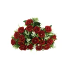 Rose 18 Head Red Rose Artificial Flowers Peony Weeding Flowers Decoration Rose For Decoration
