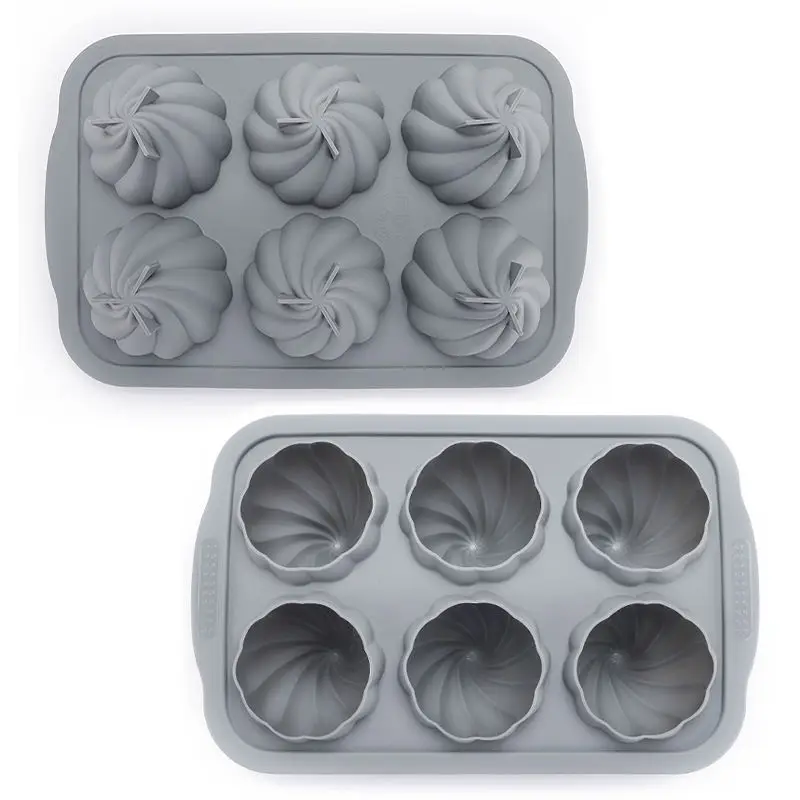 Non-stick Silicon Cake Molds 3D Cake Silicone Mousse Cake Mold  Pans