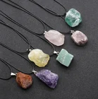 Stone Agate Pendant Hot Sale Natural Raw Stone Agate Amethyst Rough Rose Quartz Pendant
