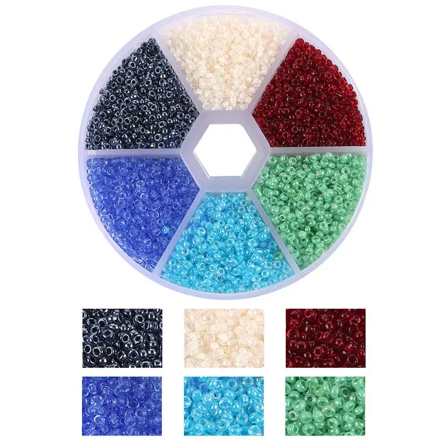 product 2mm czech glass seed beads set small craft beads kit diy bracelet necklace string earring loose spacer beads for jewelry making-39