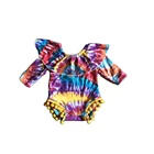 Toddler GirlyMax Winter Baby Girls Tie Dye Romper Infant Toddler Fashionable Clothes
