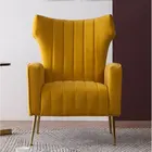 Velvet Chair Accent Chair Velvet Latest Designs Wing Back Tufted Velvet Wingback Accent Chair For Living Room