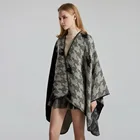 Wool Scarf 2021 Latest Design Winter Swallow Grid Jacquard Fashionable Custom Wool Scarf Wrap