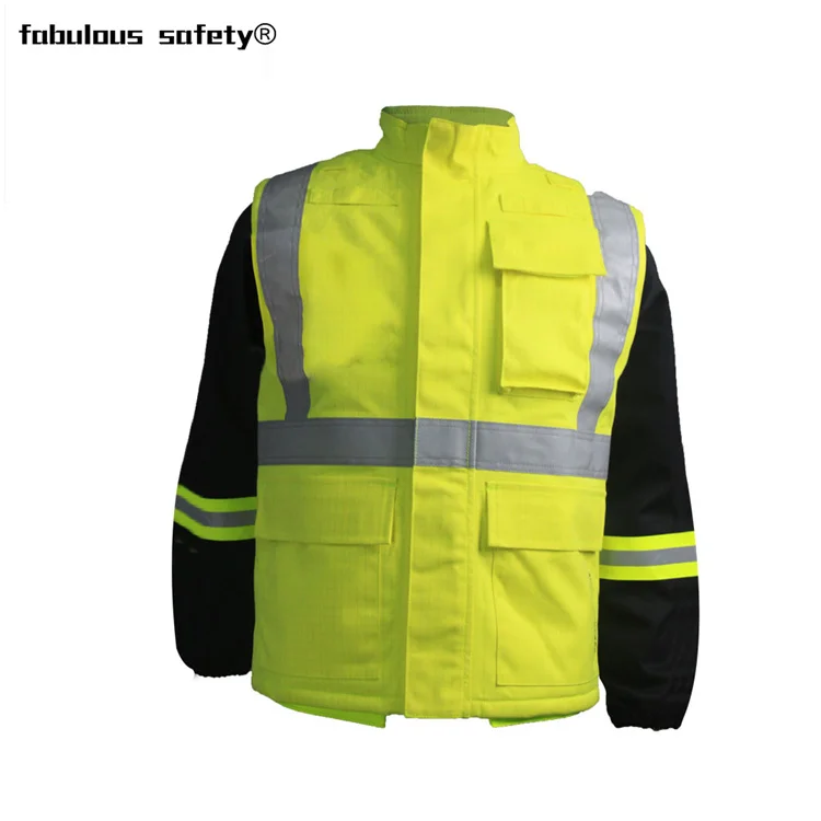 Hi Vis Workwear Waterproof Coat 