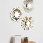 Cheap Decor Hot Selling Cheap Custom Sun Flower 3pcs Set Modern Mirror Wall Decor