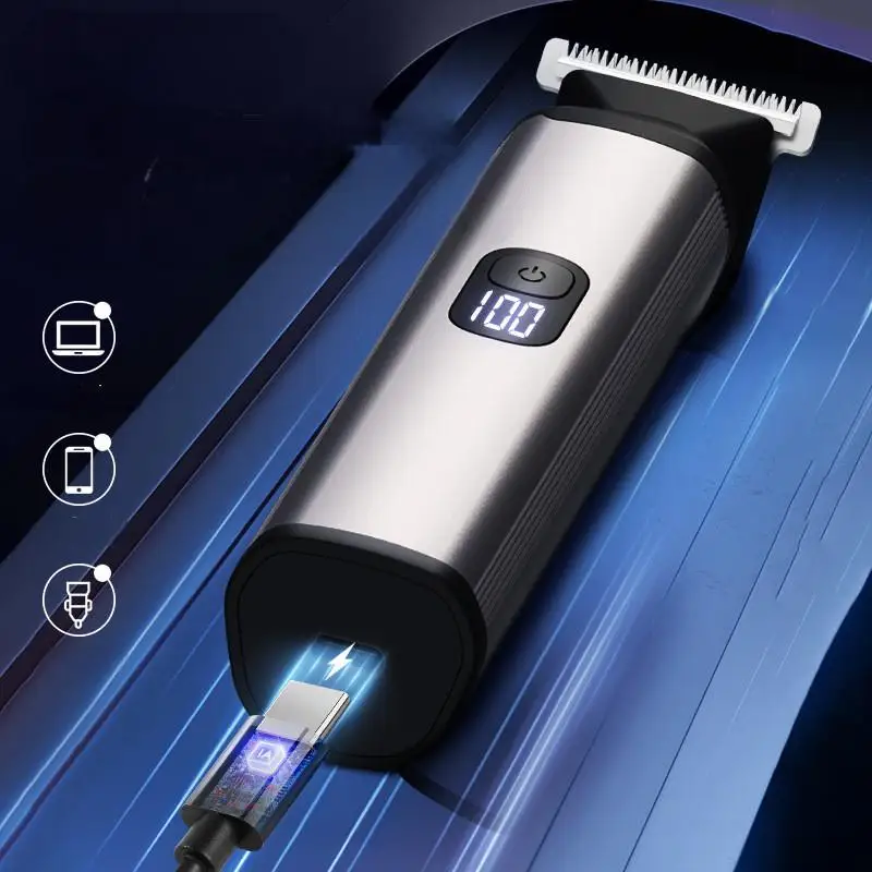 6 in 1 Multifunctional Electric Hair Clipper with IPX7 Waterproof and 1.5h Charging Time for Men's Grooming