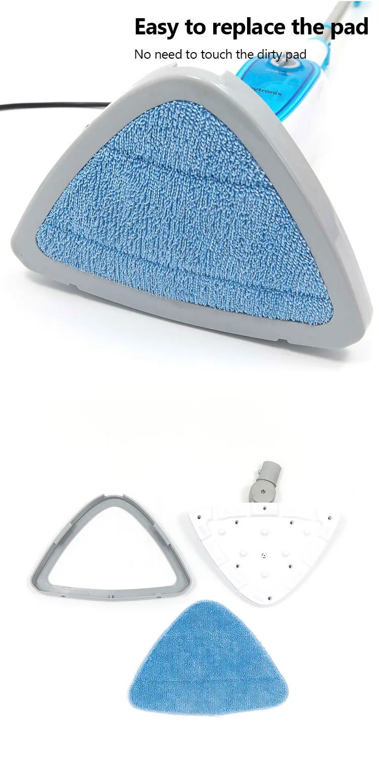 12 In1 Triangle Head Handheld Steam Mop Floor Carpet Steam Cleaner