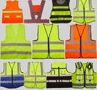 Vest Custom Print Logo High Visibility Bike Cycling Running Hiking Safety Reflective Vest