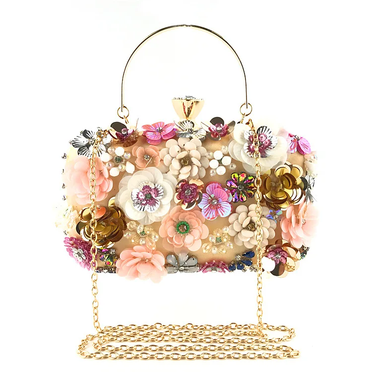 floral clutches and evening bags