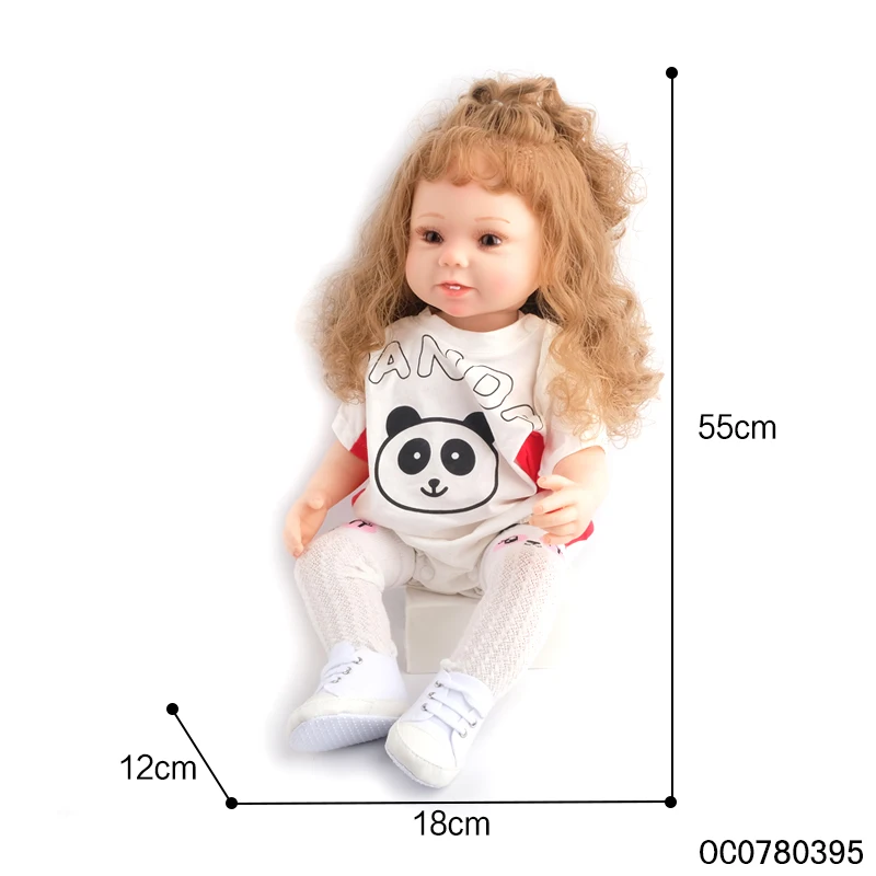 55cm girls toys full body silicone doll big size cheap for sale