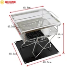 Burner ACOME Hot-selling Outdoor Portable Wood Burner Camping Stove Charcoal Campfire BBQ Grill